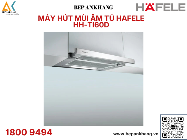 Máy hút mùi Hafele HH-TI60D 539.81.083 - Sản xuất Ba Lan